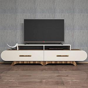 Tumba pentru televizor Trendy Flora Nuc (Maro)/Crem (Bej)