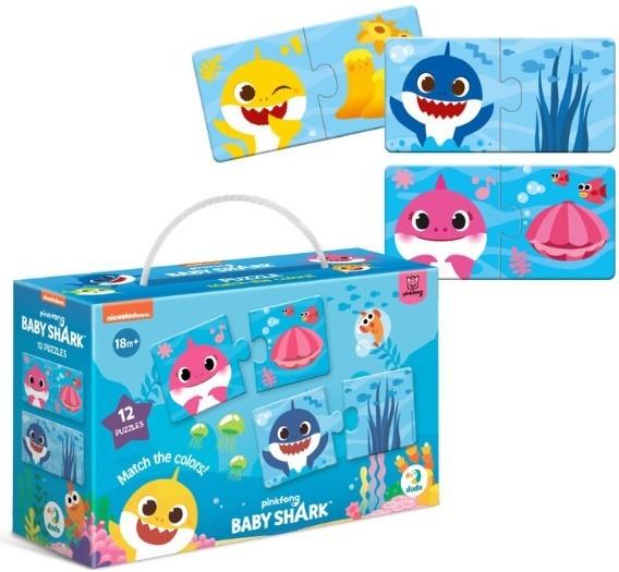 Puzzle Dodo Potrivește culorile, seria Baby Shark (200586)