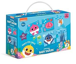 Puzzle Dodo Potrivește culorile, seria Baby Shark (200586)