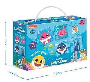 Puzzle Dodo Potrivește culorile, seria Baby Shark (200586)