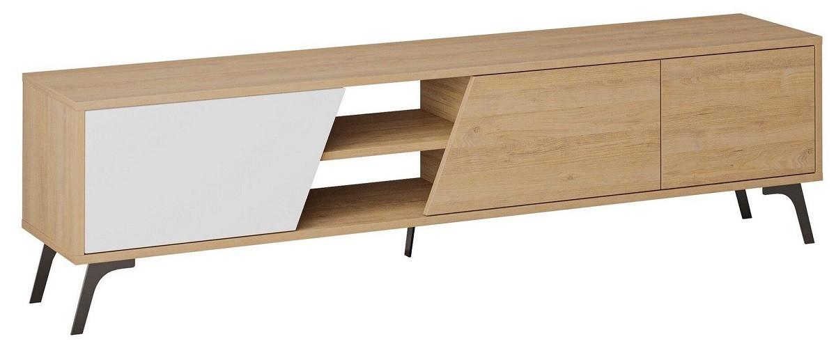 Tumba pentru televizor Trendy Fiona Stejar (Bej)/Alb