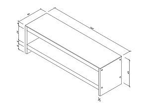 Tumba pentru televizor Trendy TV301 Nuc (Maro)