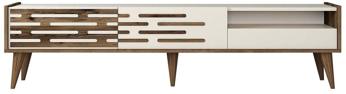 Tumba pentru televizor Trendy Valensiya Nuc (Maro)/Crema (Bej)