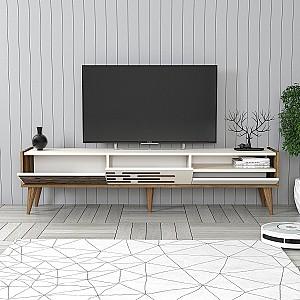Tumba pentru televizor Trendy Valensiya Nuc (Maro)/Crema (Bej)