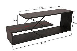 Tumba pentru televizor Trendy Zigzag Maro inchis