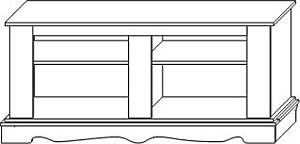 Tumba pentru televizor KMK Amelia TV 0435.12 stejar lăptos
