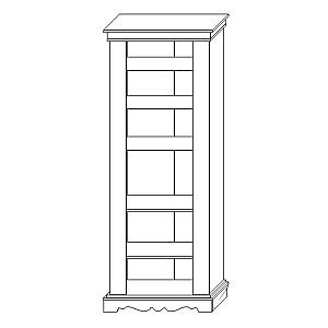 Dulap cu vitrina KMK Amelia 1D 0435.11