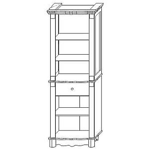 Dulap cu vitrina KMK Bakkara 2D1S 0441.8