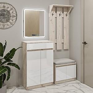 Antreu PS AX-59 + OBX-70 + Oglinda 70 LED Steajar Corton / Alb