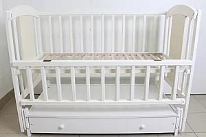 Patut copii Kuzea Iepuraș Alb pe balansoar cu sertar