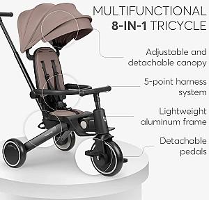 Tricicleta copii Kikka Boo Trix 2 Beige