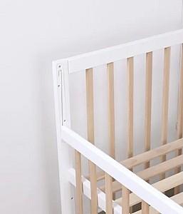 Patut copii Kuzea Sofia Alb Natur pe balansoar cu sertar