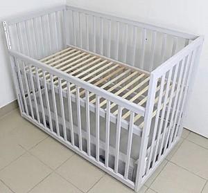 Patut copii Kuzea Sofia Gri pe balansoar cu sertar