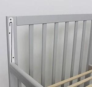 Patut copii Kuzea Sofia Gri pe balansoar cu sertar