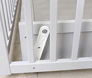 Patut copii Kuzea Sofia Gri pe balansoar cu sertar