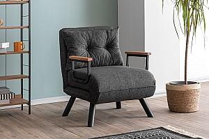 Fotoliu Trendy Sando Single Gri inchis