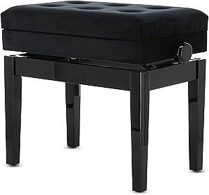 Scaun pentru pian GEWA Deluxe Compartment Black High Gloss 130510