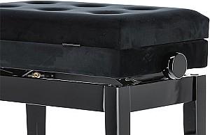 Scaun pentru pian GEWA Deluxe Compartment Black High Gloss 130510