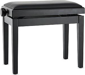 Scaun pentru pian GEWA Bench Deluxe Matte Black 130001