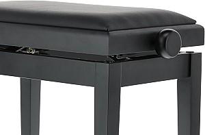 Scaun pentru pian GEWA Bench Deluxe Matte Black 130001