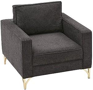 Fotoliu Trendy Berlin Antracit (Gri)/Auriu