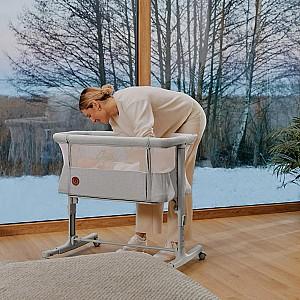 Patut copii Lionelo Aurora Beige Capuccino