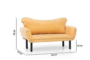 Canapea Trendy Chatto Mustar (Galben)