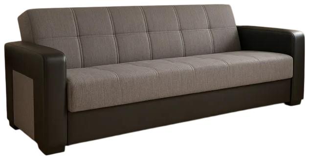 Canapea Trendy Meda Gri/Negru