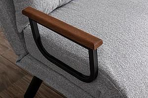 Fotoliu Trendy Sando Single Teddy Fabric Gri