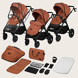 Carucior 2 in 1 Lionelo Layla Brown Rust