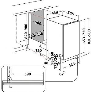 Masina de spalat vase incorporabilă Indesit IN2IE10CS80