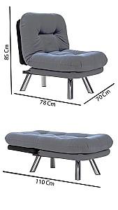 Fotoliu Trendy Misa Small Solo Maro deschis