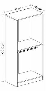 Dulap Trendy Kale Walnut 190