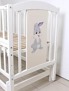 Patut copii Kuzea Iepuraș Alb pe balansoar