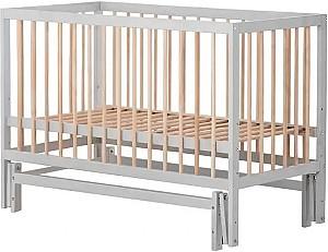 Patut copii Kuzea Sofia Gri Natur pe balansoar