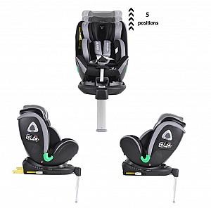 Scaun auto copii Cangaroo COMMODORE DARK GREY ISOFIX