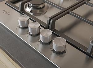 Plita pe gaz incorporabila Whirlpool TKRL 661 IX EU