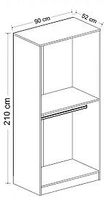 Dulap Trendy Kale Glass Gri Inchis 1 210