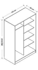 Dulap-cupe Trendy Kale Stejar Antracit 2317