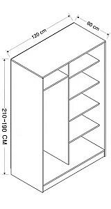 Dulap-cupe Trendy Kale Stejar 2319