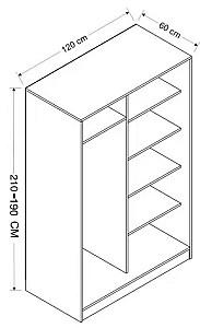 Dulap-cupe Trendy Kale Piatra Stejar 2321