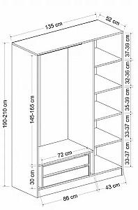 Dulap Trendy Kale Stejar 2267