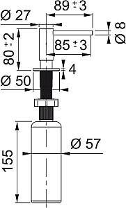 Dozator sapun lichid Franke Atlas (112.0717.103)
