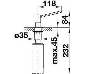 Dozator sapun lichid Blanco 512593 Torre