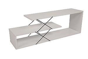 Tumba pentru televizor Trendy Zigzag Alb