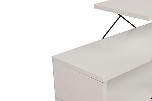 Tumba pentru televizor Trendy Zigzag Alb