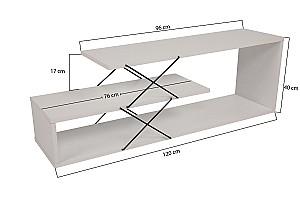 Tumba pentru televizor Trendy Zigzag Alb