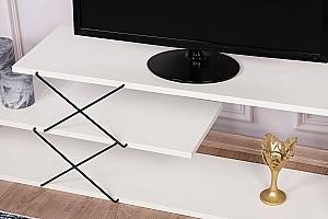 Tumba pentru televizor Trendy Zigzag Alb