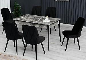 Set de masa si scaune Kelebek ES-602 (6 scaune)