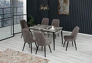 Set de masa si scaune Kelebek ES-608 (6 scaune)